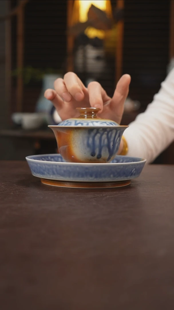 杯景德镇陶瓷杯碗柴烧多人