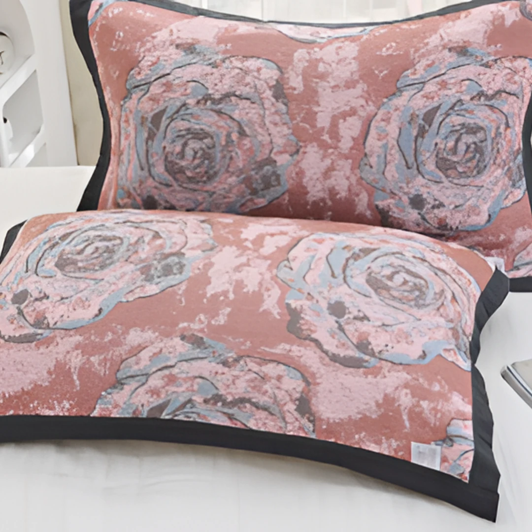 丽莎粉 52*78纱布舒适柔软枕巾