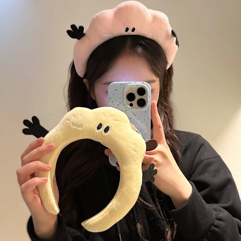 可爱搞怪少女发箍秋冬洗脸发卡2025新款防滑敷面膜居家可爱发箍