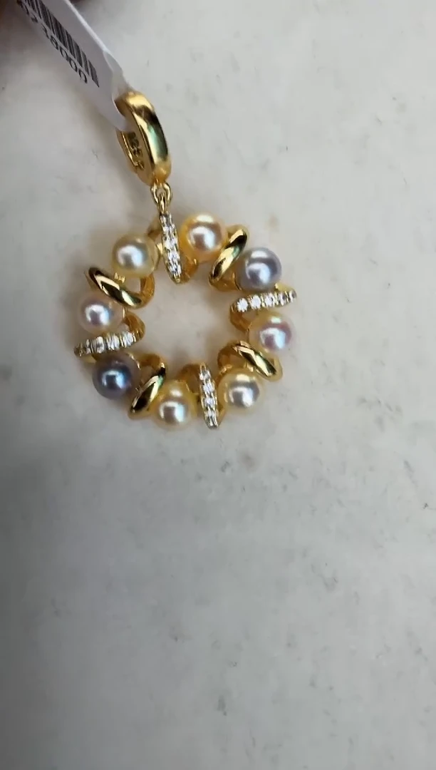 海水珍珠银S925镶嵌颈饰吊坠