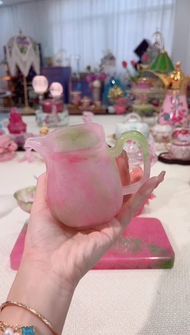 沁茗公杯 -粉绿