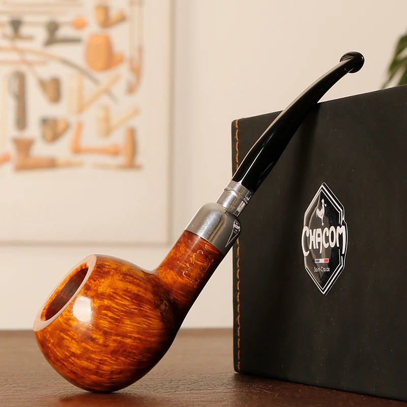 法国CC 浅色光面番茄苹果 军插 3mm烟道 石楠木 烟斗