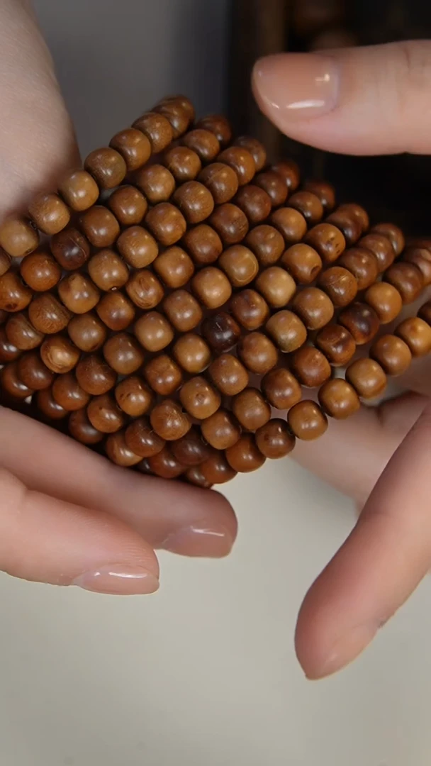 【闪购商品】檀香木手串/手链老山檀香6*7老型多样式发其一瑕疵