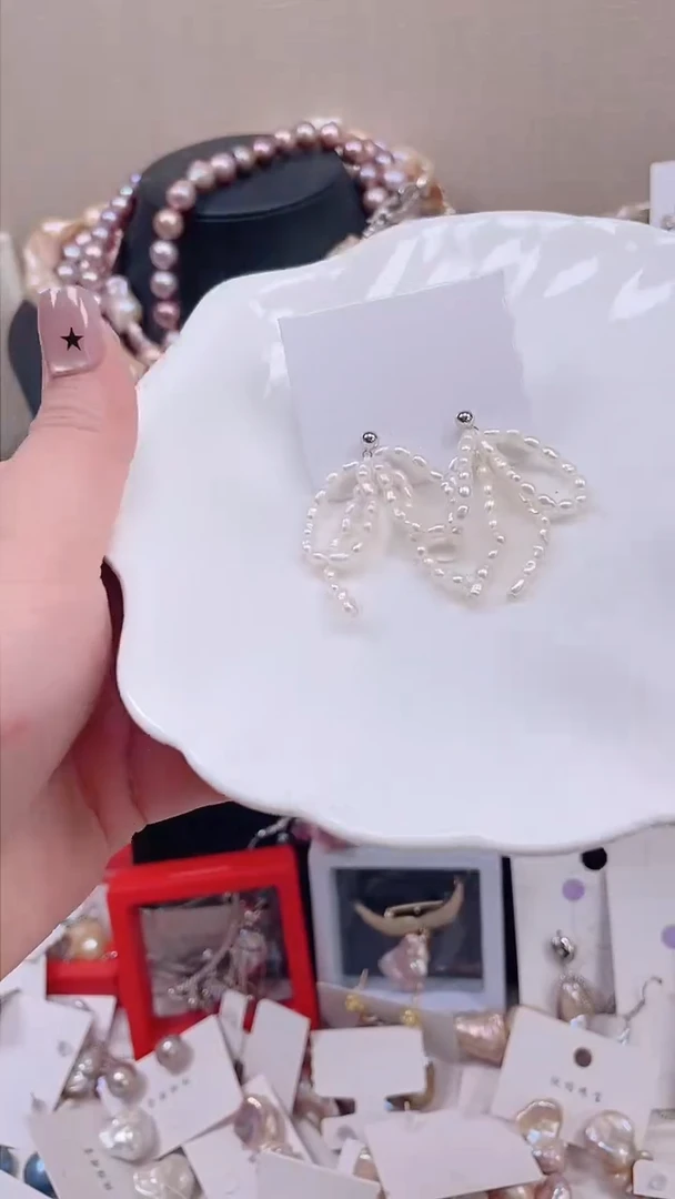 未镶嵌耳饰淡水珍珠【纯恬饰品】