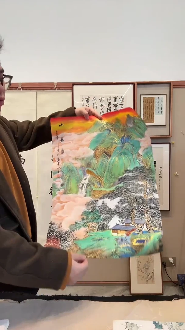 国画j陈老师国画作品一件