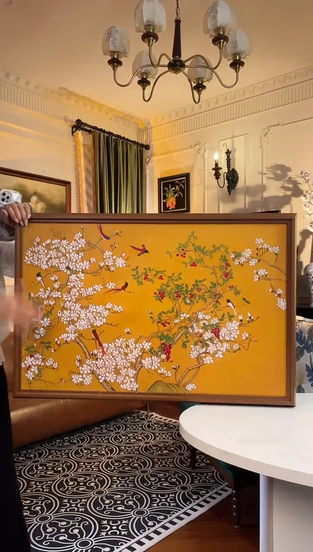 横款90*60横版满园春色