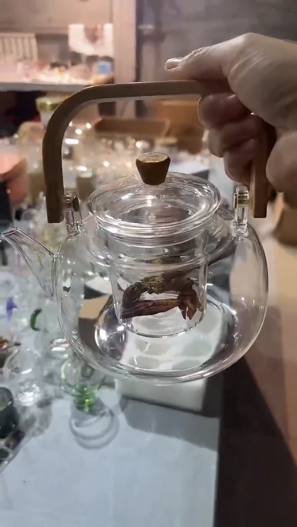 手工艺品琉璃方体梁壶