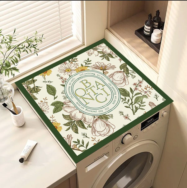 滚筒洗衣机垫防水保护垫硅藻泥浴室吸水防滑垫可裁剪免洗定制裁剪