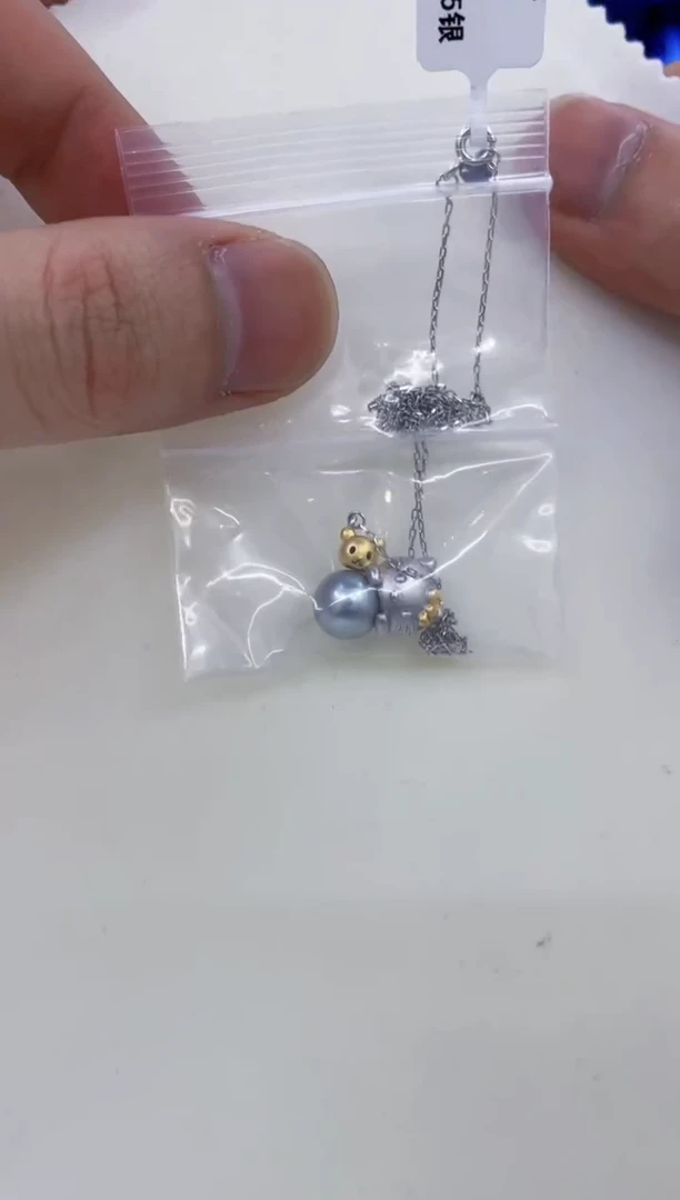 颈饰银S925镶嵌海水珍珠