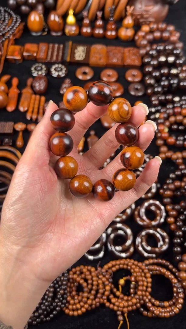 枣木雷击桃木手串1.8