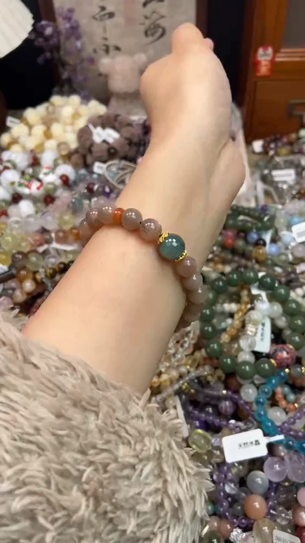 未镶嵌手链拉长石217