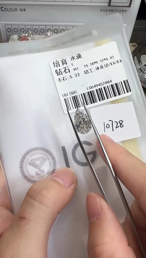 裸石实验室培育钻石@ 5.33ct 先鉴赏,再定制!