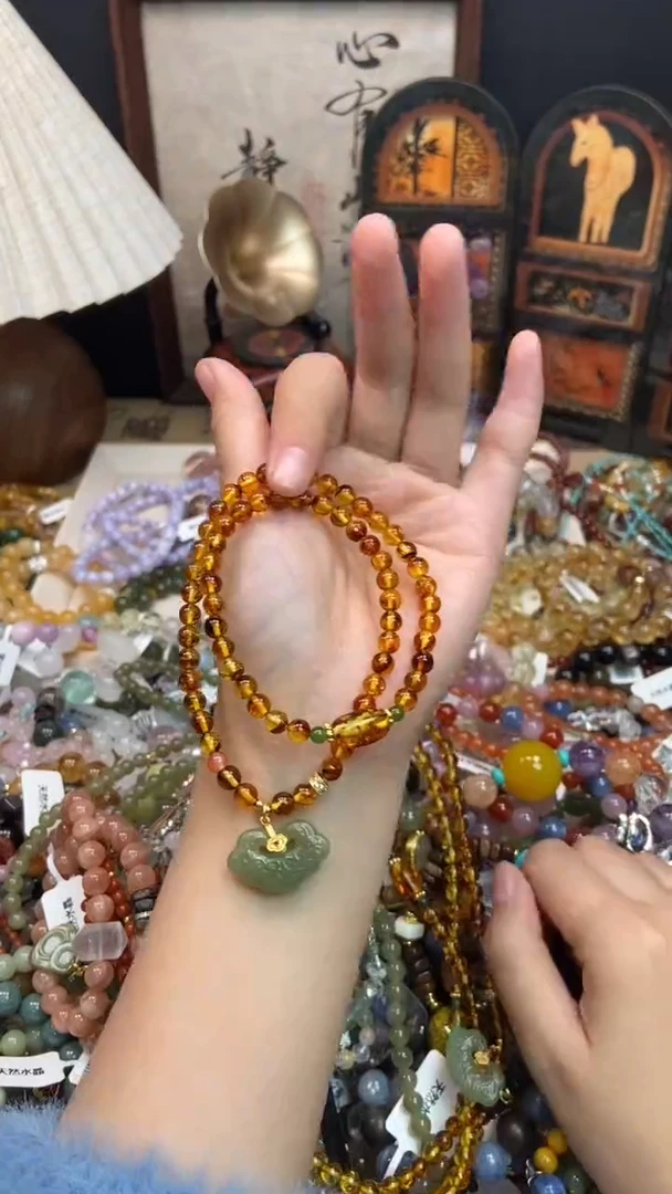 手链绿珀未镶嵌149