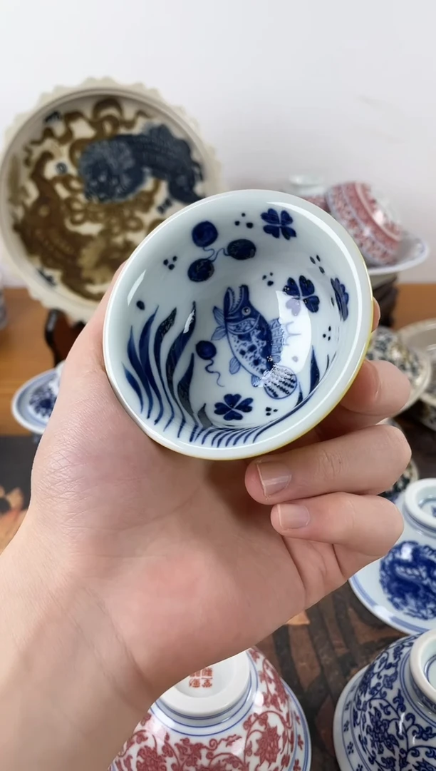 帝王黄贵鱼压手杯