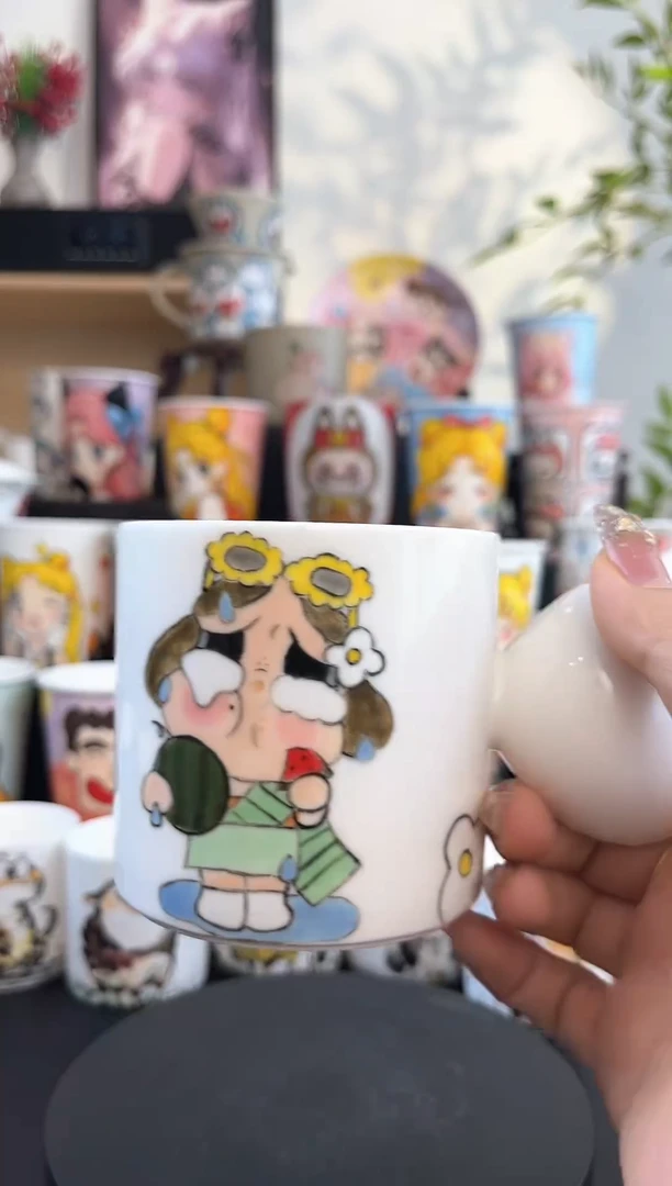 【闪购商品】摆件手工手绘陶瓷小杯杯