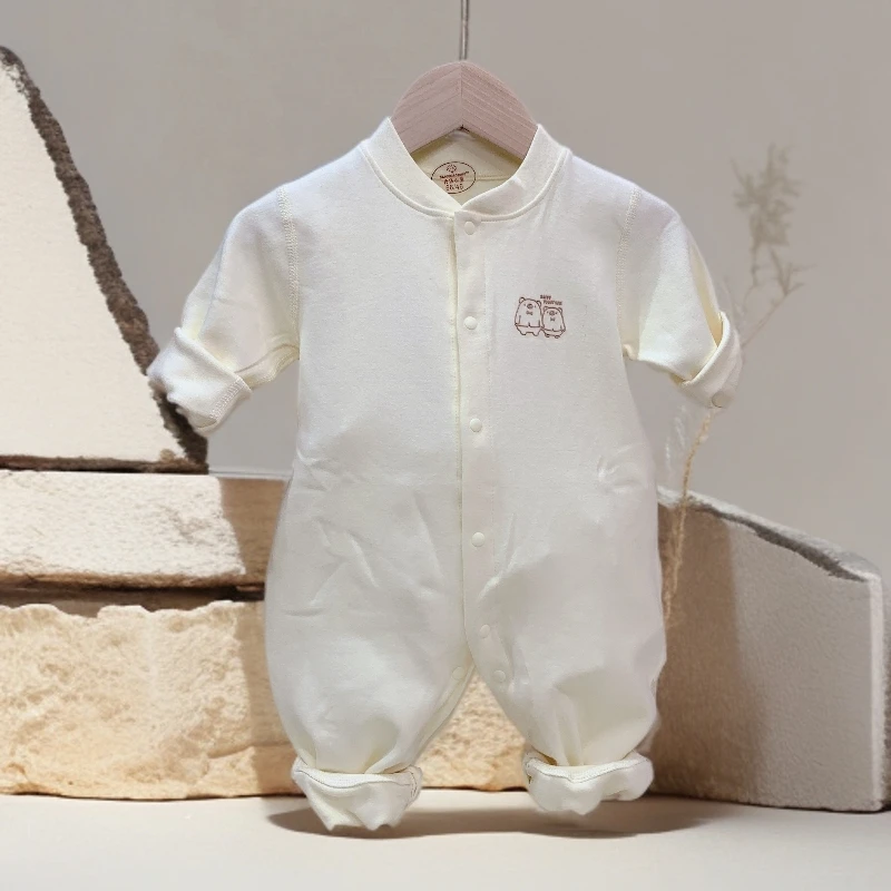 新品249外出舒绒棉连体衣小童哈衣长袖婴儿衣服秋冬款