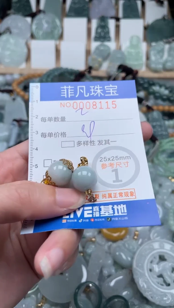 翡翠未镶嵌颈饰00..8115