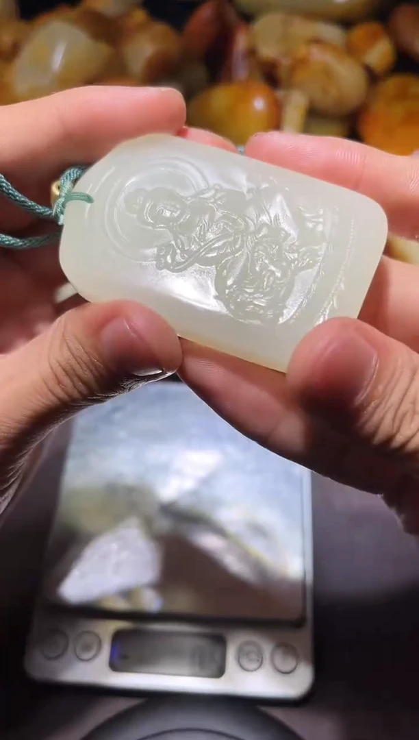 和田玉未镶嵌挂件YL-WW-5.25-108多样性发货