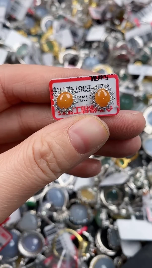 银S925镶嵌戒指翡翠11   9