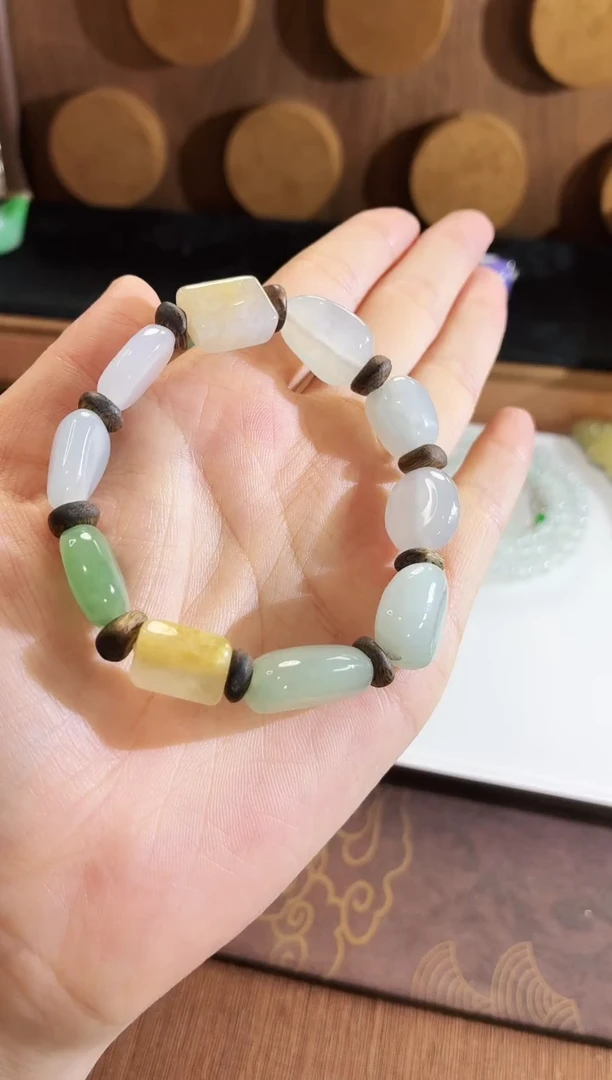 未镶嵌手链翡翠手串