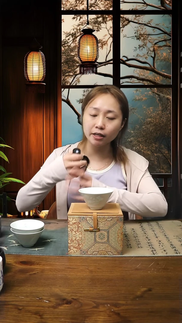 景德镇高温瓷秋玲珑瓷斗笠