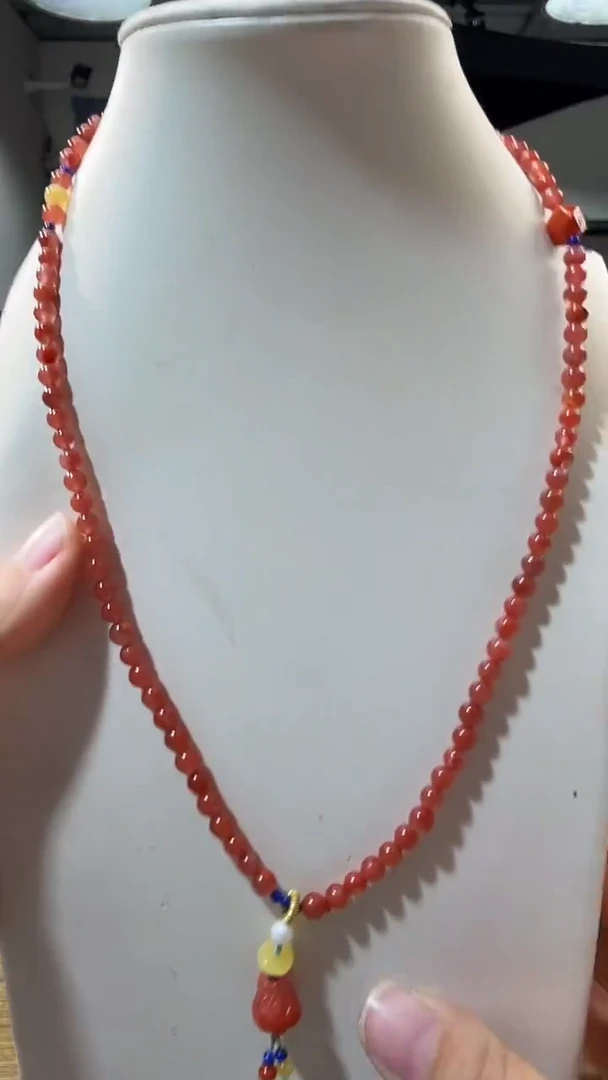 项链未镶嵌南红玛瑙优0014