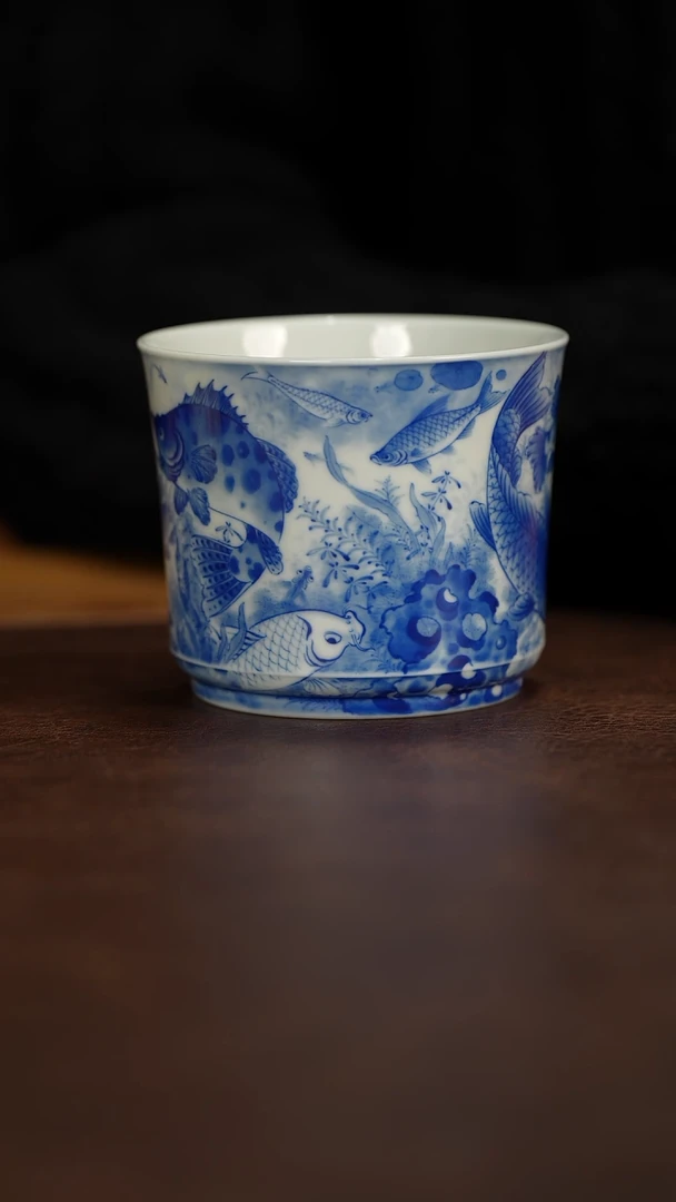 【闪购商品】恒垣山房鱼在在藻杯