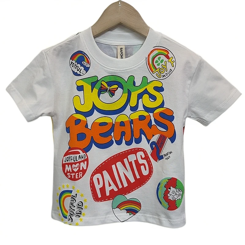 4058【五颜六色】时尚百搭儿童短袖