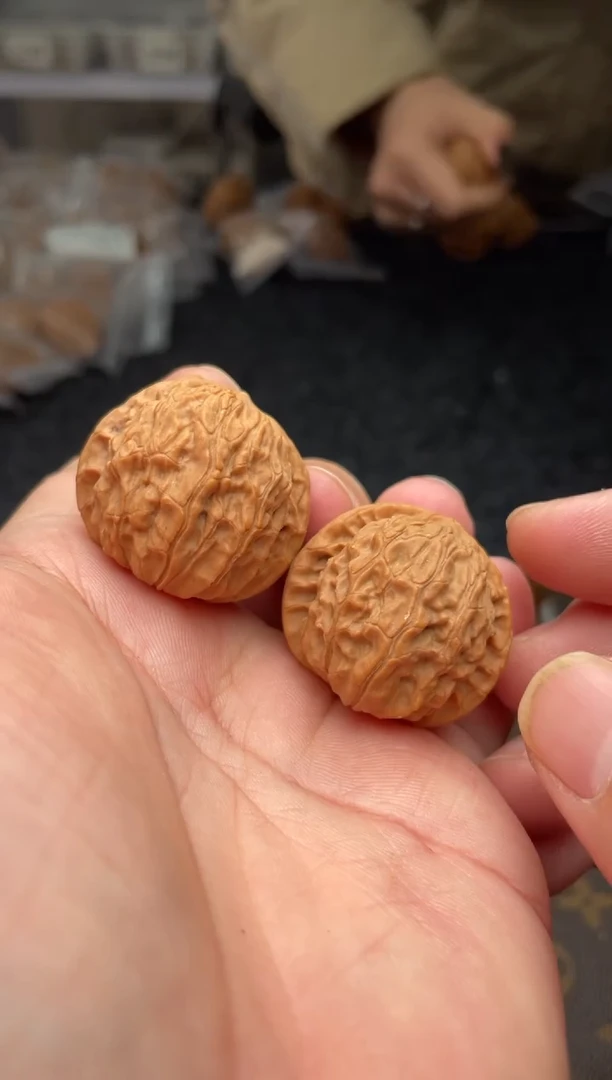 把件文玩核桃B 2号 35尺黄杆