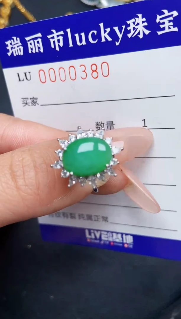 【闪购商品】翡翠颈饰银S925镶嵌0380