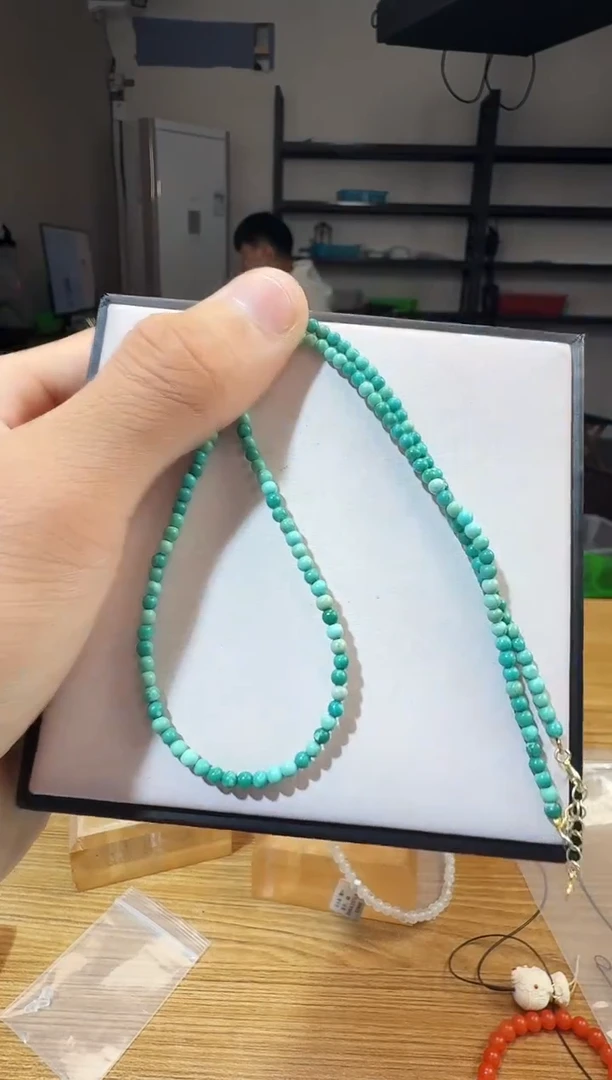 未镶嵌绿松石项链晶9113 约3mm