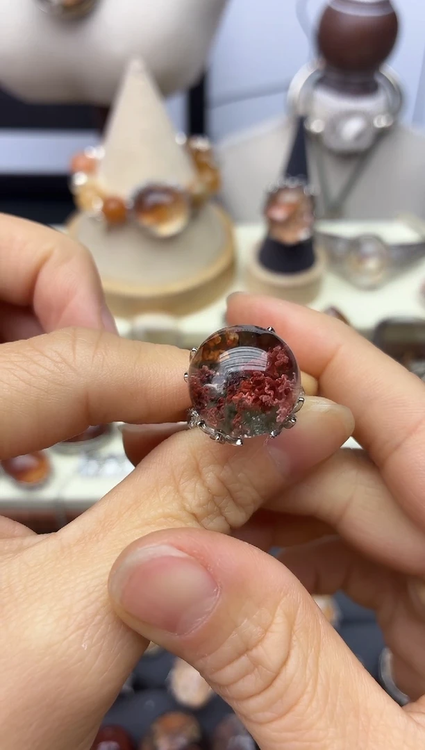 银S925镶嵌珠宝半成品水晶V*定制定制