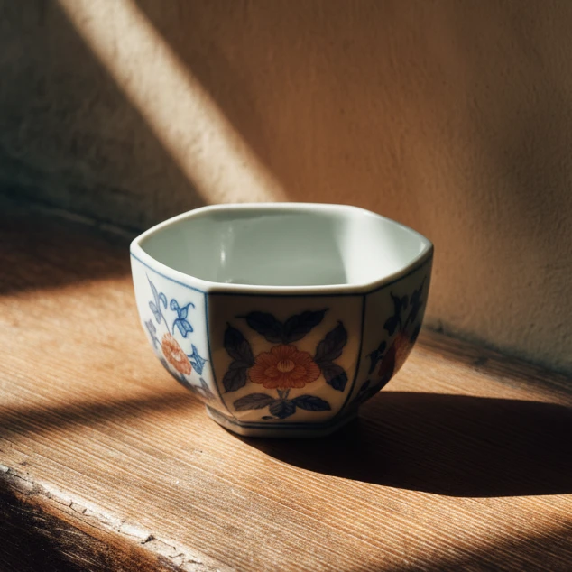 六方花卉杯110cc「雨溪山房」