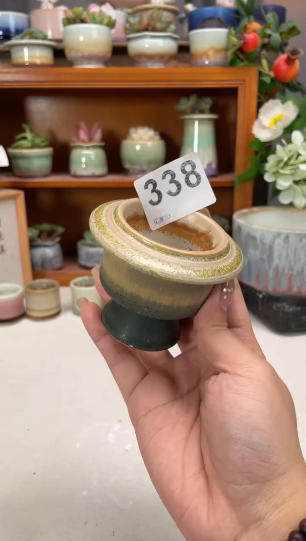 瓷片338知木小芳花盆