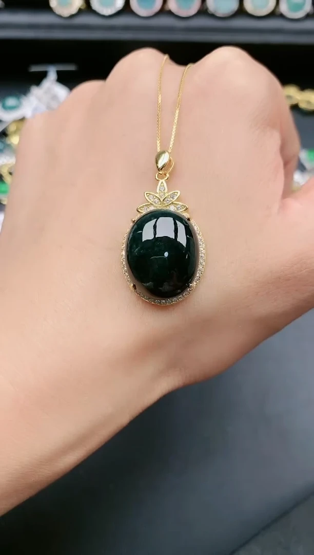 翡翠戒指银S925镶嵌111111