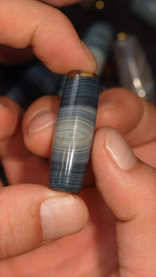 未镶嵌颈饰玛瑙/玉髓多样性发其一，DIY一237