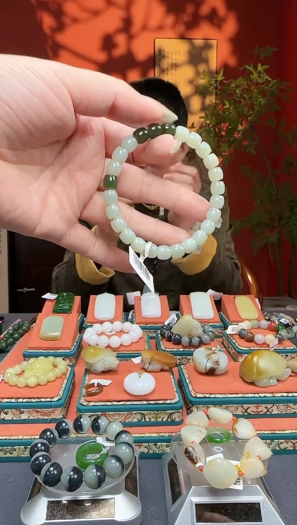 【闪购商品】和田玉手串未镶嵌手串卡8