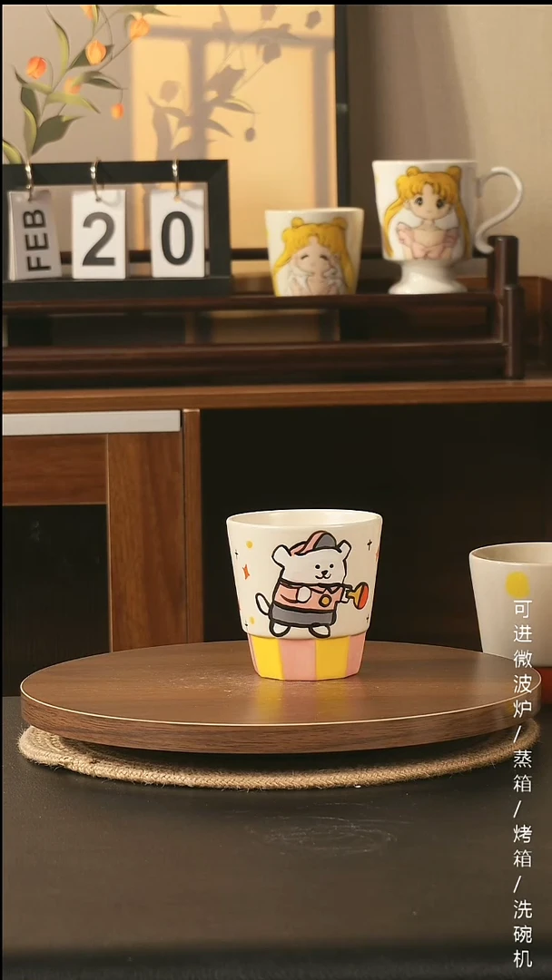 陶瓷景德镇高温釉下彩纯手绘创意瓷