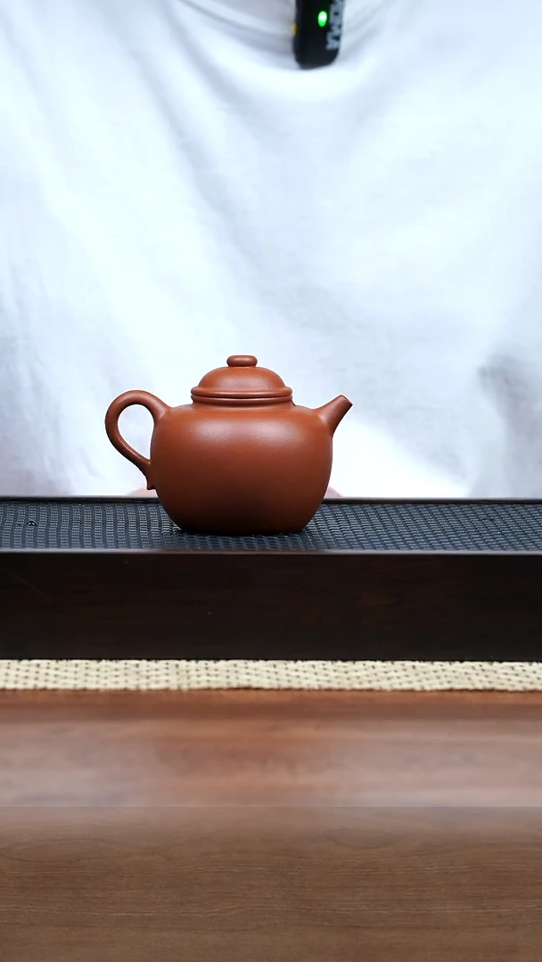 茶壶紫砂五堂 大彬圈钮-朱泥-大