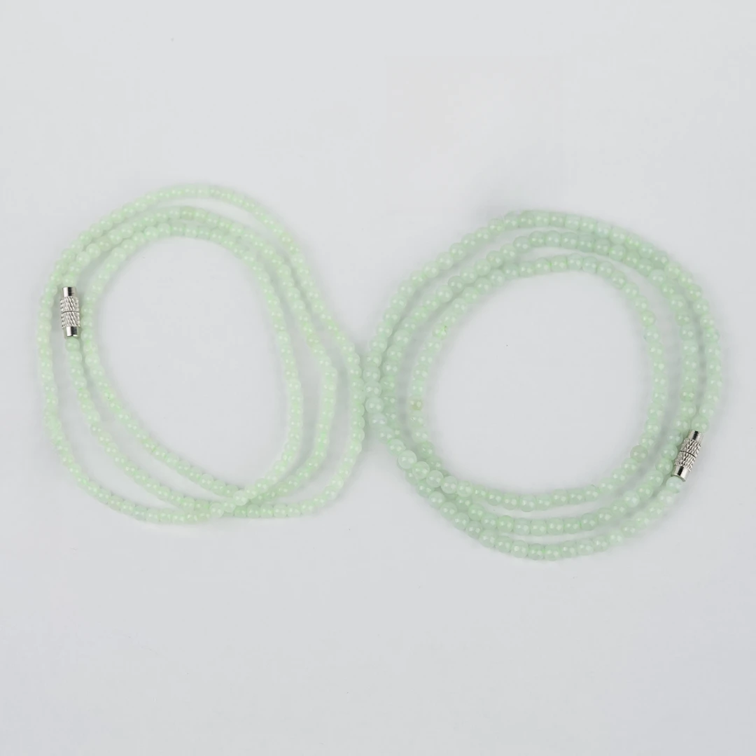 【公子优选】翡翠珠链卡3mm（多样性发其一）2918-22239