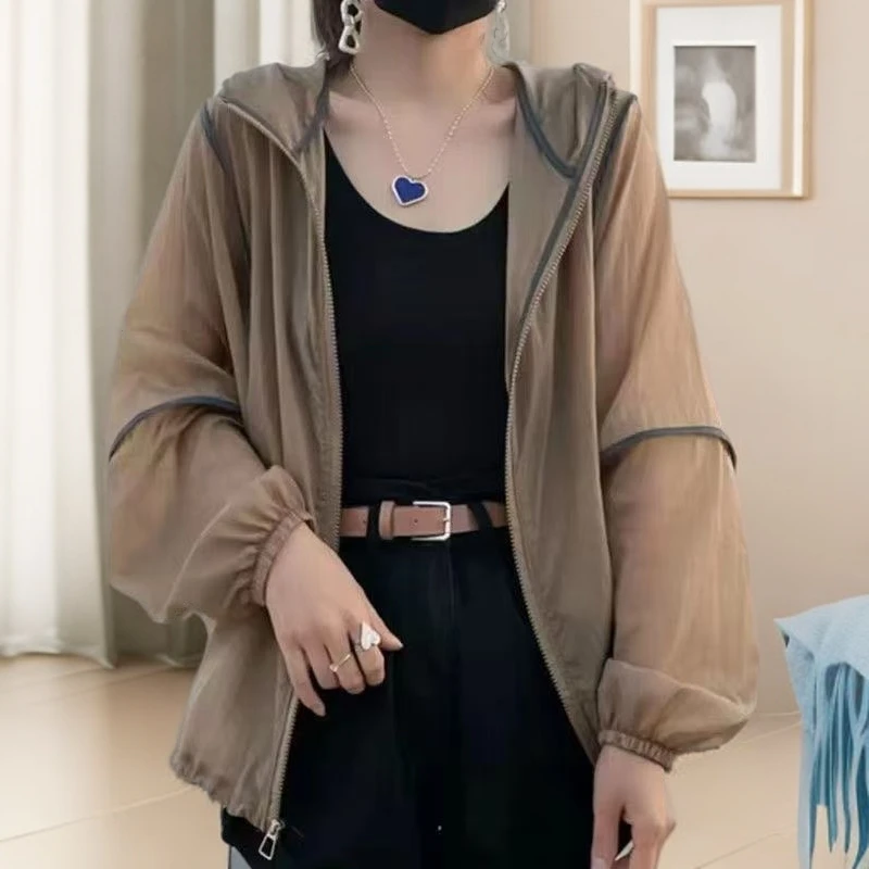 【小妹轻奢女装】夏季女款轻薄透气韩版时尚百搭短款防晒外套2886