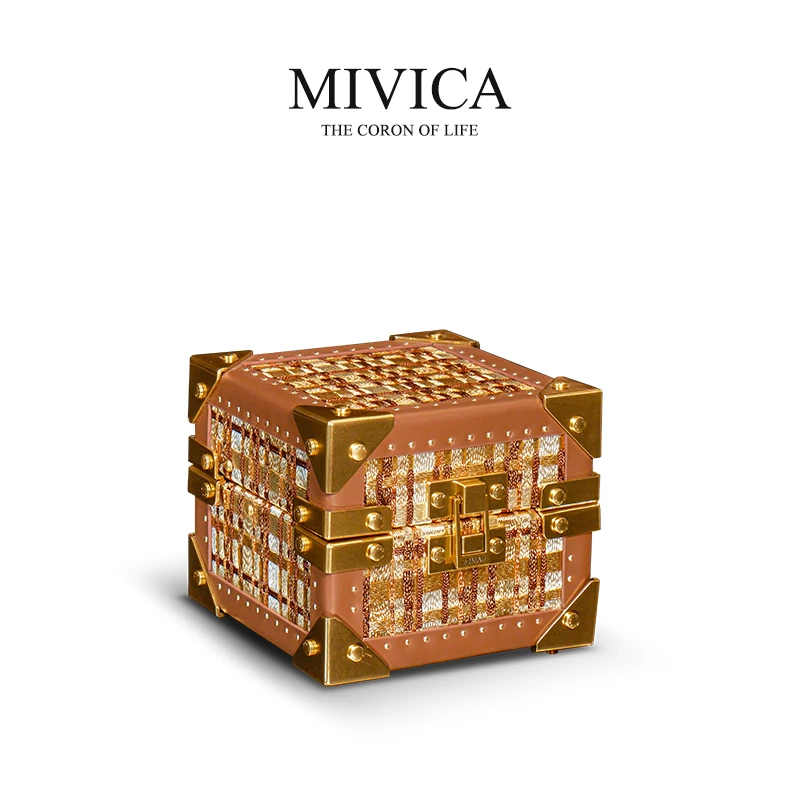 米维卡MIVICA原创设计手工铜丝编织首饰盒珠宝收纳硬箱国际馆奢品
