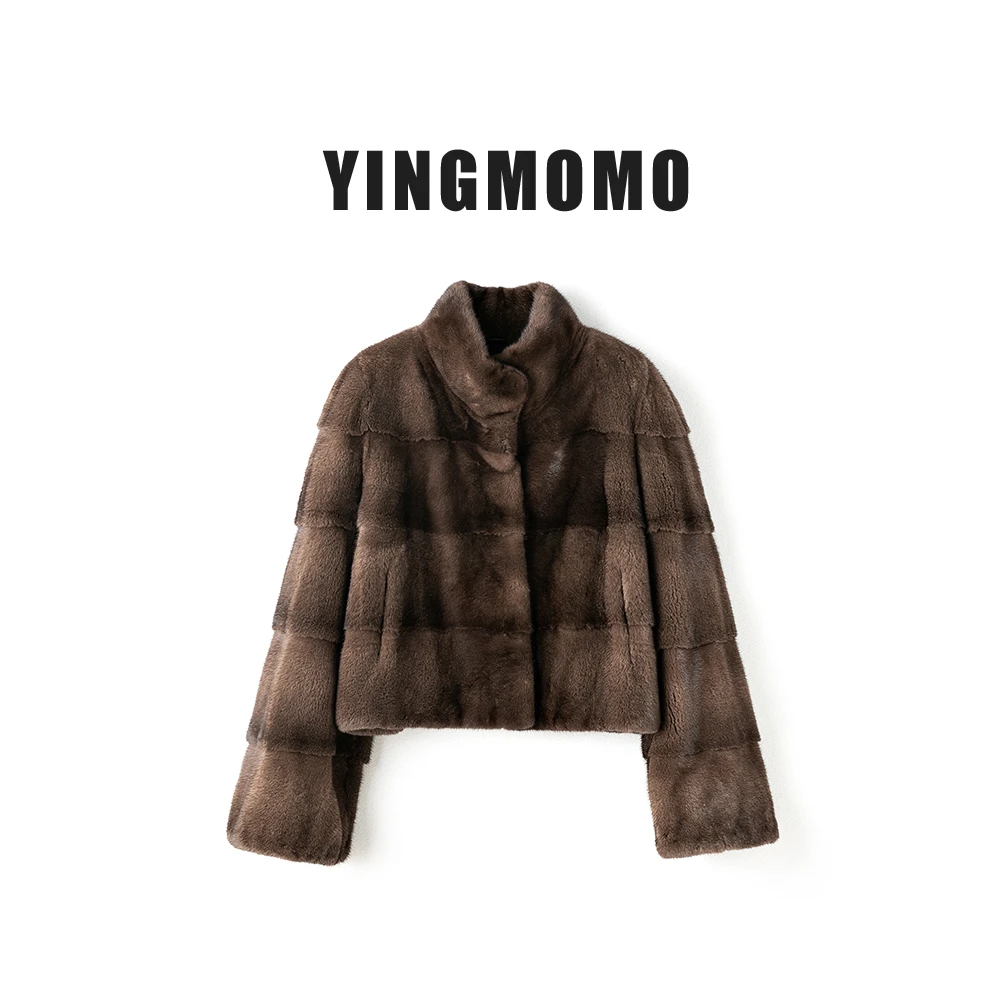 【YINGMOMO】影哥「小古巴」咖色系整貂冬季皮草G23082