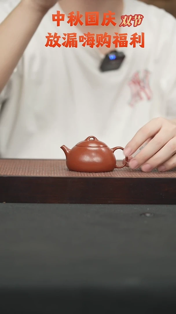 茶壶紫砂51朱泥乳瓢110cc