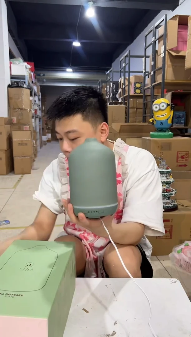 瓷片陶瓷绿色原盒香薰机