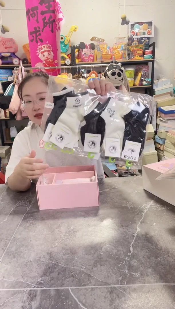 坤家女袜黑色小花10双