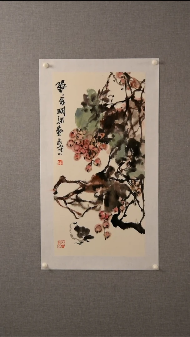 国画蓝****?李老师-花鸟-2平尺-01