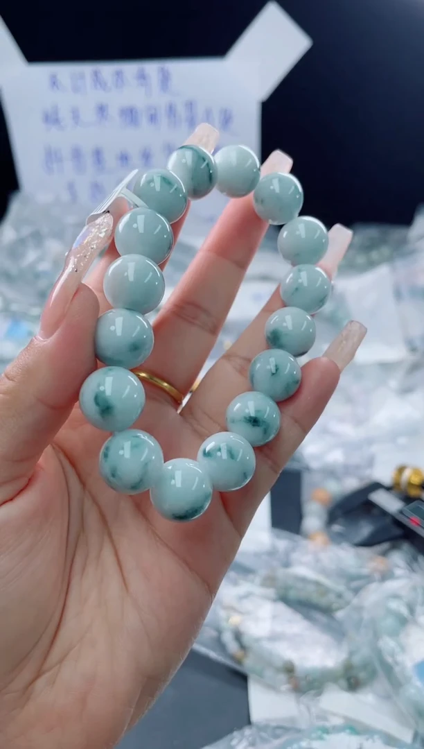 未镶嵌定制翡翠珠串