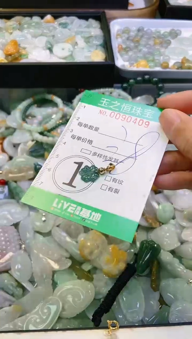 翡翠未镶嵌颈饰闪购0090409