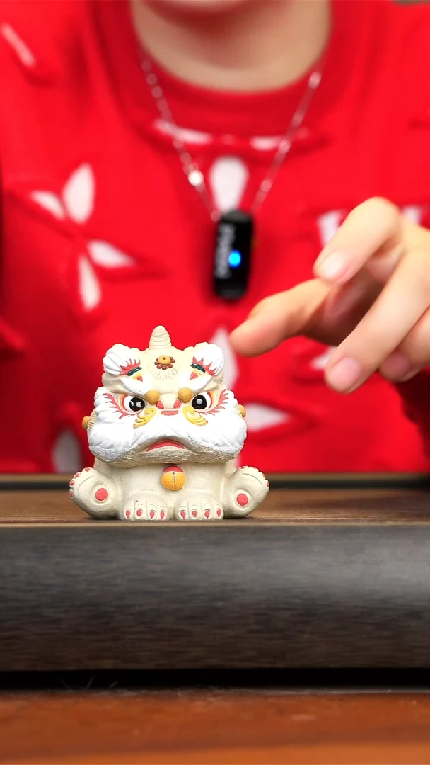 【闪购商品】紫砂茶壶白玉段泥狮子茶宠
